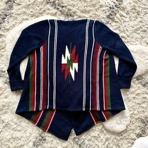 Southwestern geometric cardigan